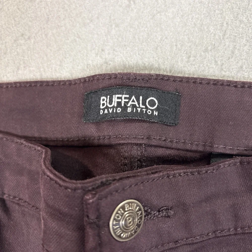 Buffalo David Bitton Soft Stretch High-Rise Skin Jeans Brown Size 14 NWT